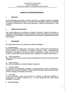 Manual de Biossegurança